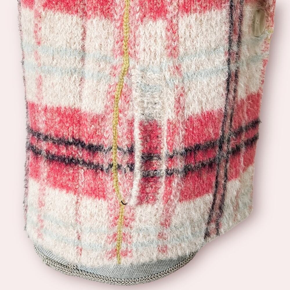 ANTHROPOLOGIE Maeve Aurelia Cozy Plaid Sweater Jacket Supper Soft - Picture 10 of 14